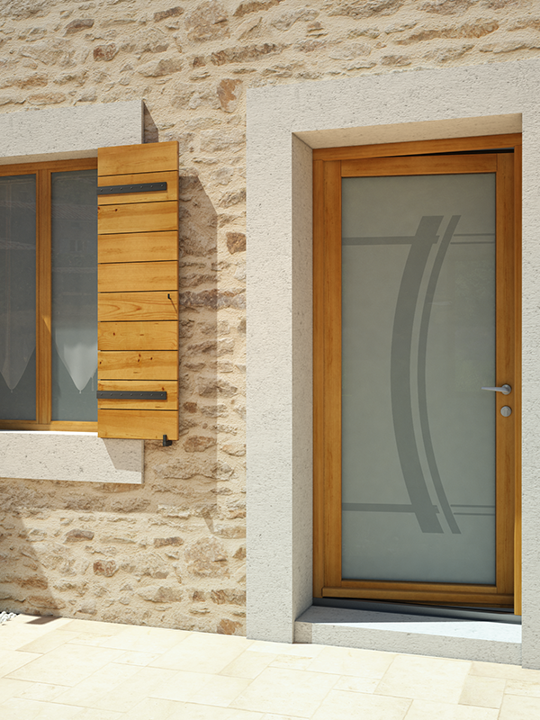 Réalisation porte en bois à Saint-Étienne-de-Montluc (44) - Menuiserie du Héron - Maître Artisan Spécialiste Rénovation